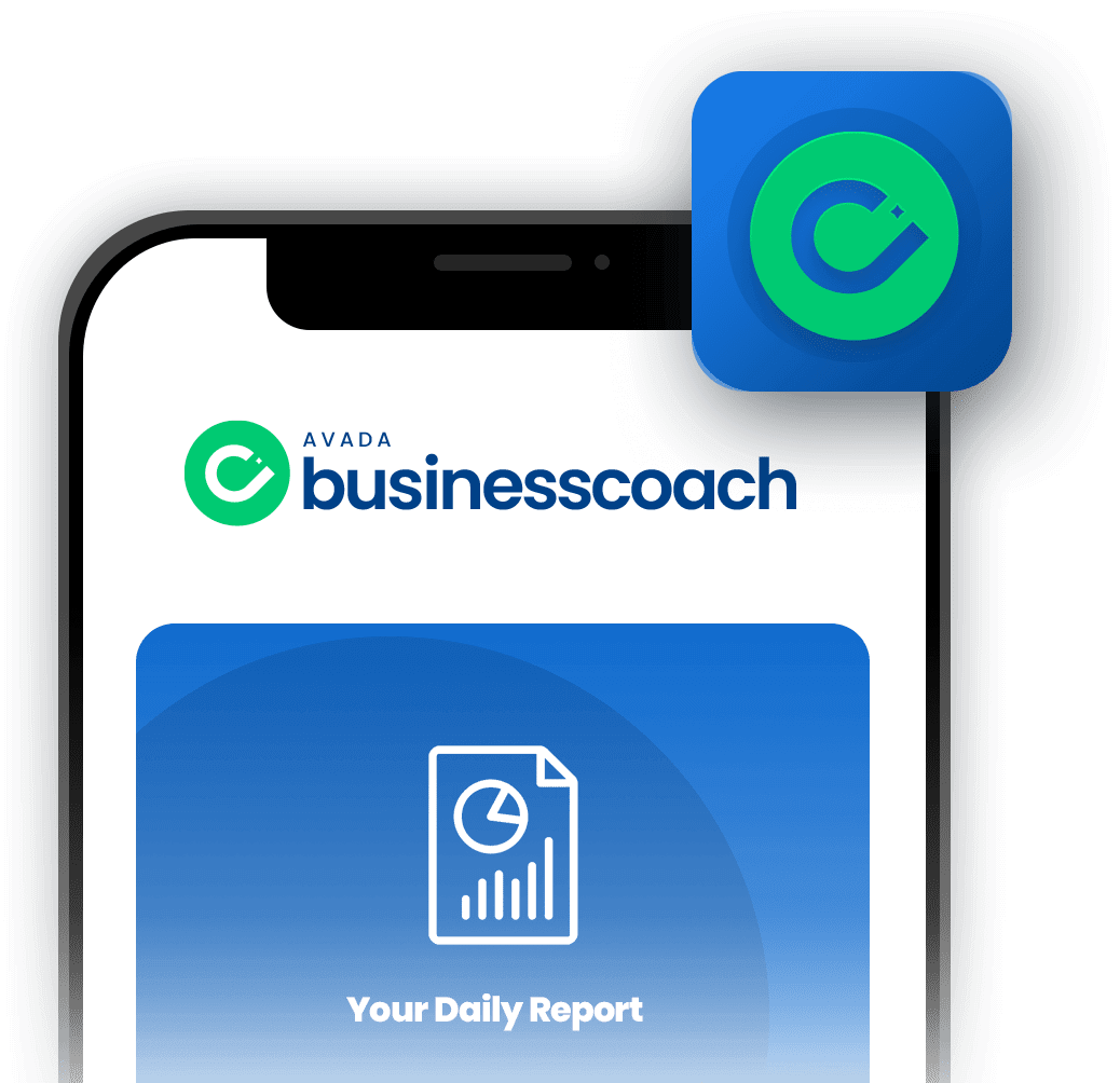 Business Coach Mobile App app-split-fade